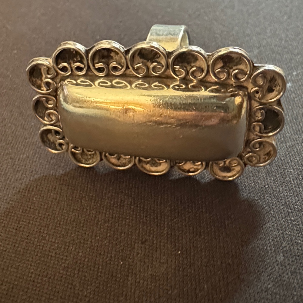 Elegant Mexican Silver Statement Ring - image 4